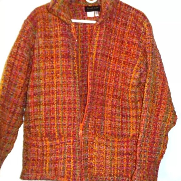 Invisible World Jacket -  Juneau Alaska  -  Art to Wear  Handmade Large - Picture 6 of 7